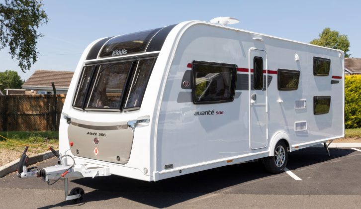 There's a new exterior look for the 2019 Elddis Avanté range, seen here on the 586
