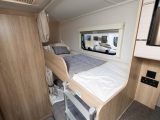 Two further bunks are available in the rear nearside corner of the 2019 Elddis Avanté 586, making six berths in total