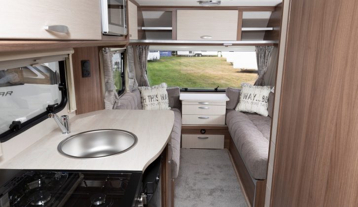 Venus models have been given a considerable boost in spec for 2019, with a radio/MP3 player, dual-fuel hob and a new oven and grill unit. Model pictured is the six-berth 590/6