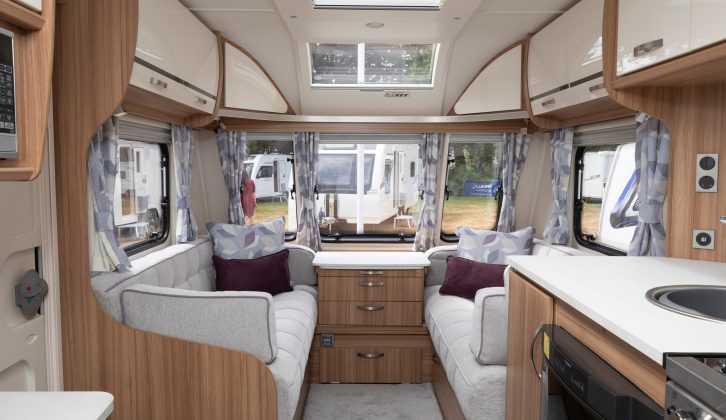 For 2019, Lunar Clubman vans, like this SE, get 'Loano' soft furnishings and ivory locker doors. They have also been enhanced with DAB radio sets and new spotlights complete with USB sockets