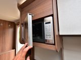 The Bailey Phoenix's microwave is a good-quality unit and is placed at the right height for users