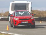 The Kia Stonic handled things well in Practical Caravan's tow test, with roll kept in check, strong grip and no pushing from the caravan