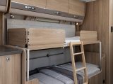 The side-dinette doubles as a second set of bunk beds