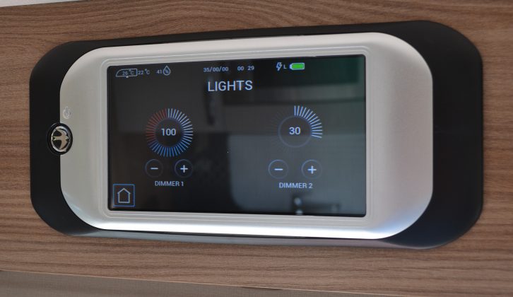 The Swift Command system is a real highlight of the 2019 range, and even controls dimmable ambient lighting