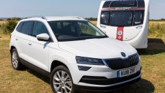 We took the Škoda Karoq, along with a Swift Expression 590 from Sussex Caravan Centre, to Washington Caravan and Camping Park to see how it stands up agains rival SUVs