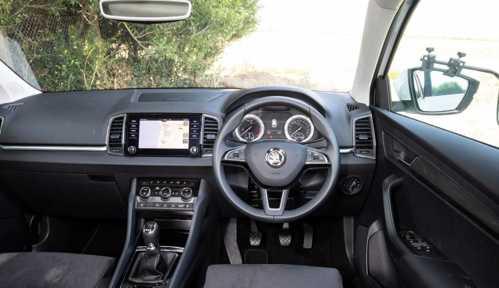 The cabin has a premium look and feel and, most importantly, a comfortable driving position