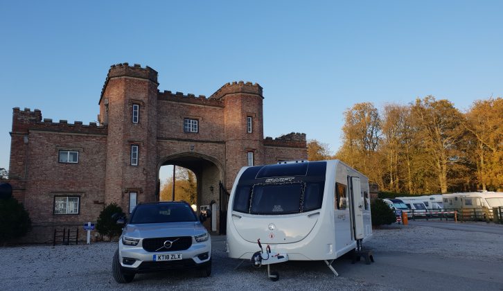 The Gatehouse at Burton Constable Holiday Park proved an ideal location for shooting the Volvo XC40 and Sprite Super Quattro FB for the January 2019 cover