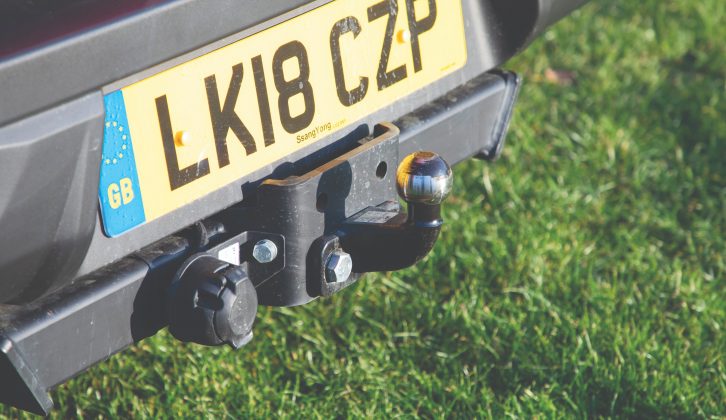 Our test car had a fixed towball and 13-pin electrics, which were easy to access