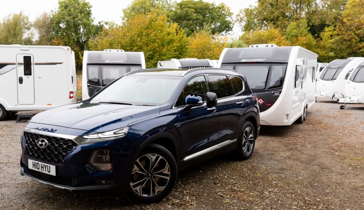 We gave a handful of readers the chance to test-drive the new Hyundai Santa Fe, pulling a Swift Fairway Platinum Edition loaned by Broad Lane Leisure