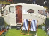 Willerby proudly displayed one of the very first touring caravans the company made, a 1956 Willerby Vogue