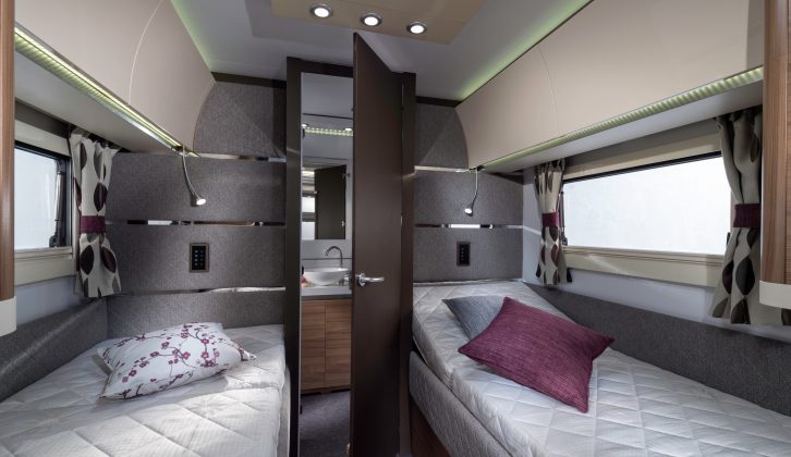 Fixed single beds feature in the Alpina 613 UL Colorado