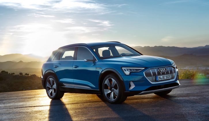 The Audi e-tron has a kerb weight of well over two tonnes, and a legal maximum of 1800kg