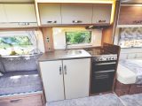 The side kitchen is designed with the chef in mind, but could do with an additional mains socket