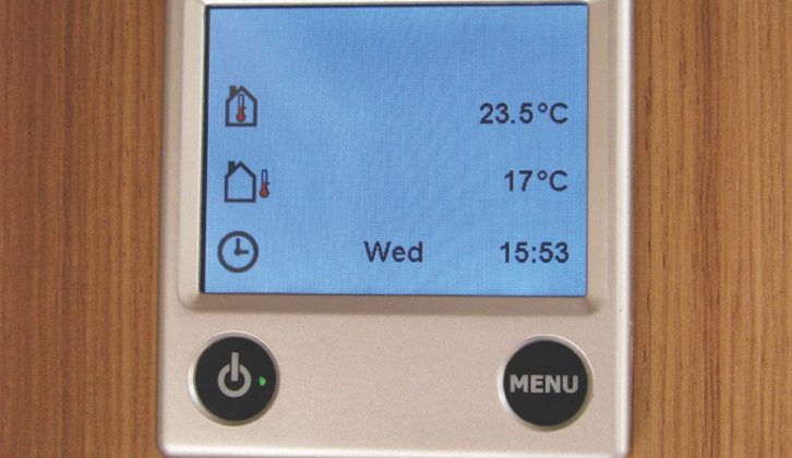 Nigel Hutson's Alde Smart Control panel (with correct time and date set)