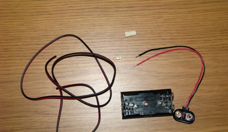 The components you'll need to make your own control panel battery back-up unit