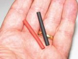 Heat shrink tubing for the wiring follows the appropriate colours