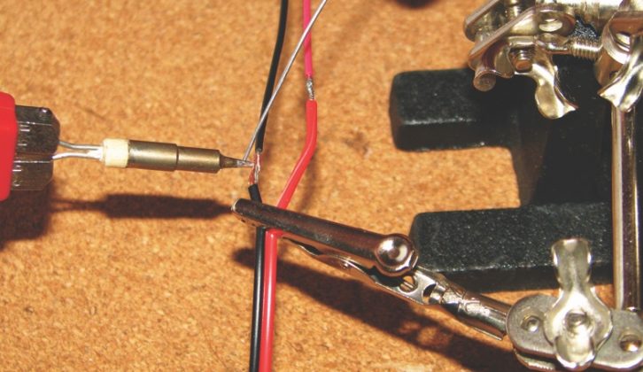 Join and solder the wires together