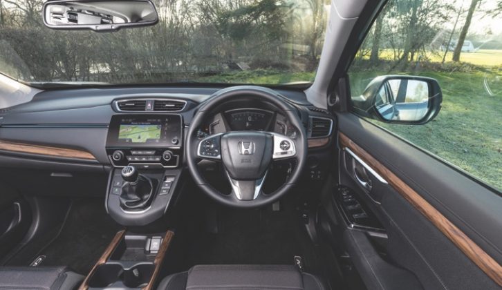 The Garmin sat nav is easy to use, and the touchscreen is compatible with Android Auto and Apple CarPlay. Air-con controls are separate from the touchscreen
