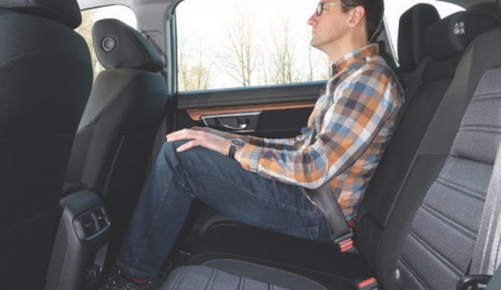 Legroom is generous in both the front and back of the CR-V