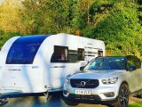 We pitched up at Cambridge Cherry Hinton Caravan and Motorhome Club, with our long-term Adria and Volvo XC40