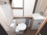 The sizeable central handbasin has more storage below