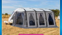 The SunnCamp Icon Air makes use of inflatable technology for a spacious full awning