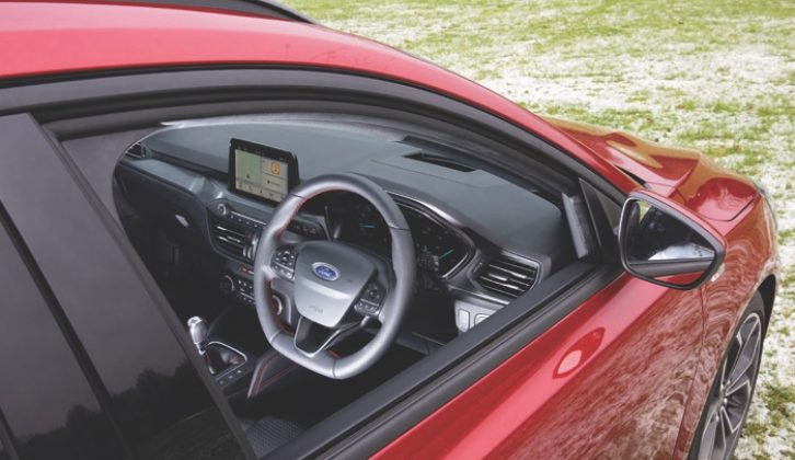 Ford's sync touchscreen infotainment system is compatible with Apple CarPlay and Android Auto