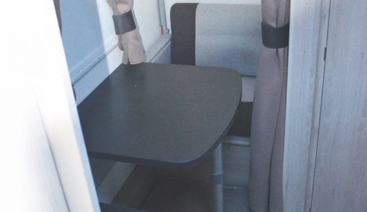 The compact rear dinette is probably best left for the children