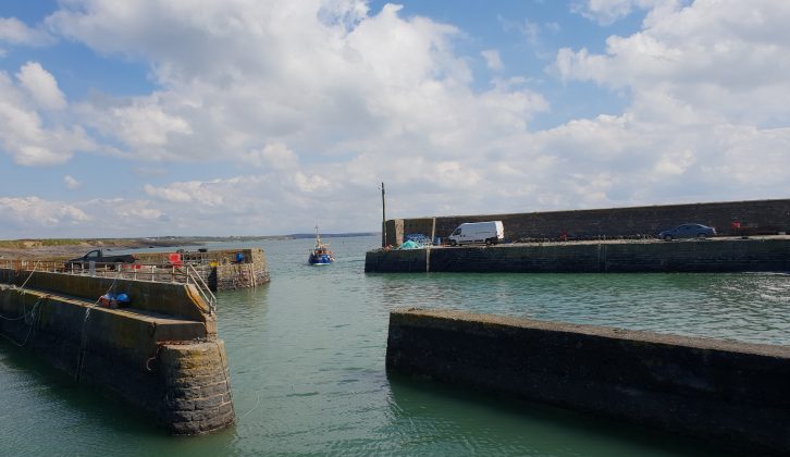 This quiet, picturesque harbour sits at the foot of the ruins of Slade Castle, also on the Hook Peninsula