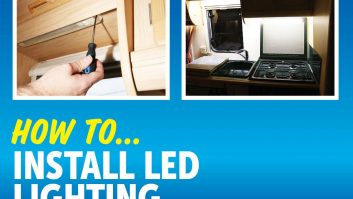 Follow Nigel Hutson's step-by-step guide to installing LED lighting to brighten up your caravan kitchen