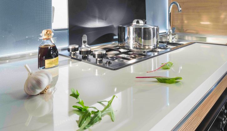 Every area of the Adora is fitted with high-spec kit, including in the kitchen