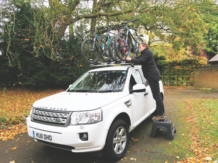 It can be challenging to lift bikes onto the roof, particularly if you have a 4x4 or MPV