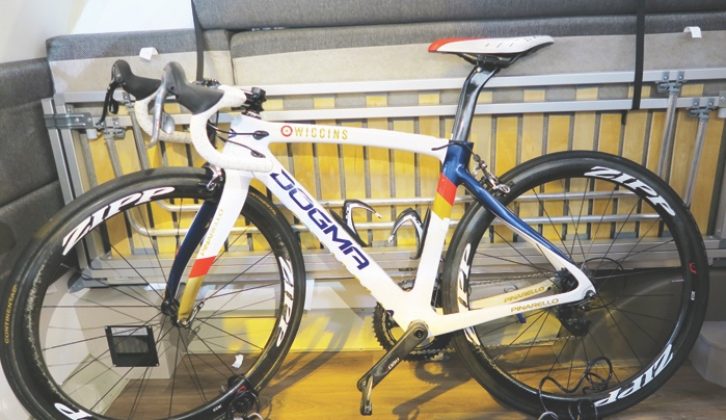 Swift Basecamps have brackets in the floor, to which you can secure your bike while in transit