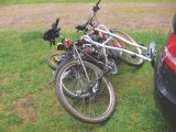 Some towbar-mounted bike racks have a tilt function, allowing you to access the boot while the bikes are loaded