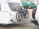 European caravans often have longer A-frames, allowing room for you to position a bike rack on the A-frame