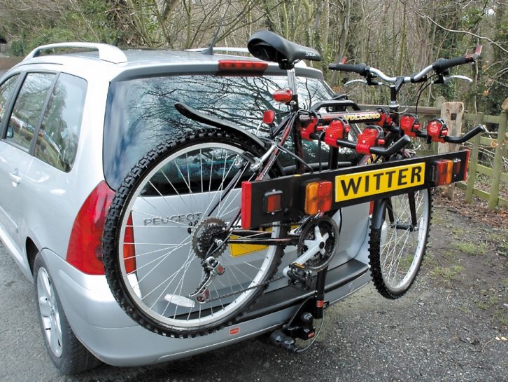 Flange towbar-mounted cycle carriers enable you to tow your caravan and carry bikes