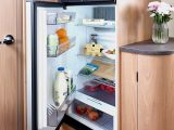 There's lots of room for the family's food in the large Dometic fridge