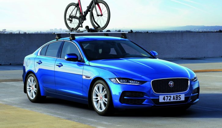 Jaguar has overhauled the XE's looks; front and rear bumpers are new, and the XE now comes with LED headlights and tail lights