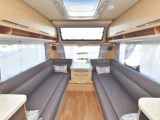 The spacious lounge is very functional and seating converts easily to make up a sizeable double bed