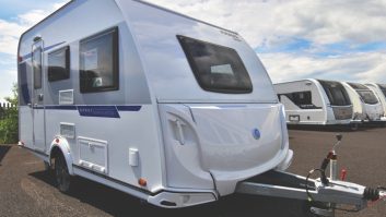 The Knaus Sport Silver 400LK is a compact family model. Although the door is not on the UK side, build quality throughout is first class