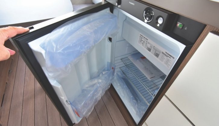 The Dometic fridge is 108-litre model