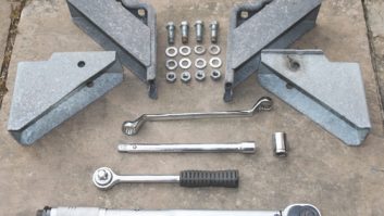 Parts for jacking kit and tools required for the job