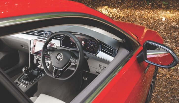 The six-speed manual gearbox shifts crisply, but we prefer the DSG auto