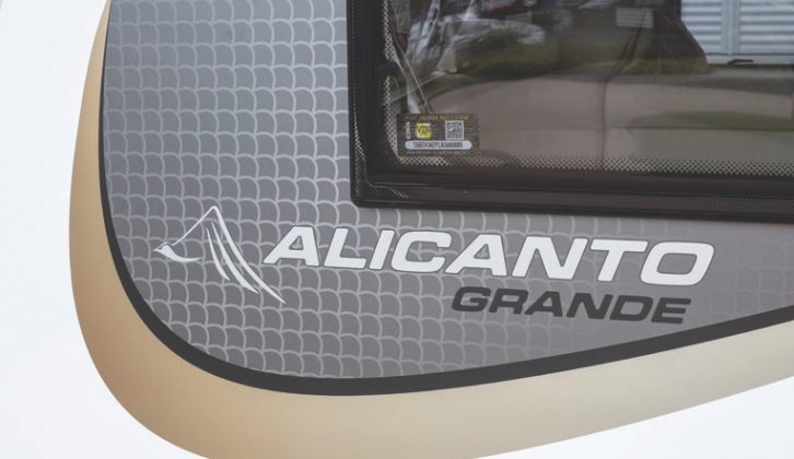 There are three models in the new Alicanto Grande range, all four-berths and all with the same exterior graphics