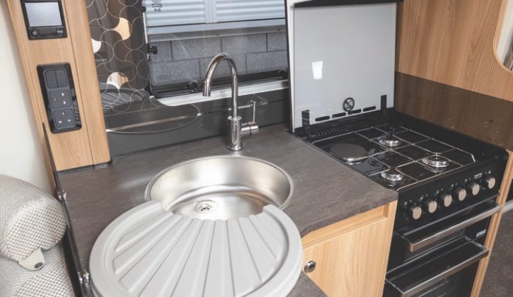 It has a smart kitchen but worktop is a little limited