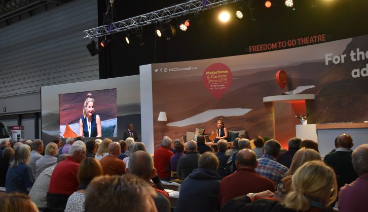 There are many interesting speakers at the show this year, including adventurer Helen Skelton who was on the Freedom To Go Theatre stage on Wednesday