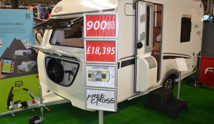 The FreeCross Luxor 370DD is one of two new models brought over from Spain by Freedom Caravans