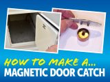 Make your own magnetic door or locker catches