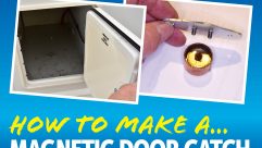 Make your own magnetic door or locker catches