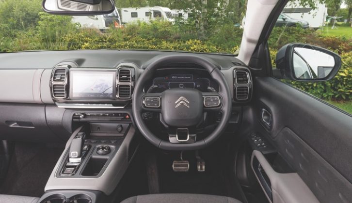 The dashboard looks striking, but on close inspection, the finish could be much better, with too many hard, shiny plastics for a £32k car